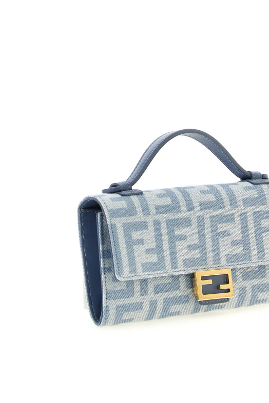 'Continental Baguette' wallet on chain BLUE