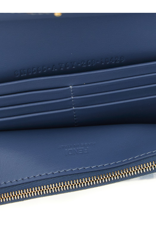 'Continental Baguette' wallet on chain BLUE