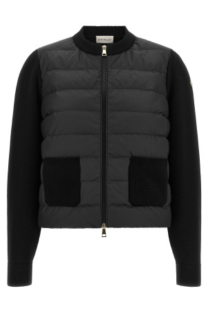 Padded cardigan Black