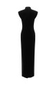 High neck dress Black