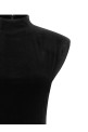 High neck dress Black