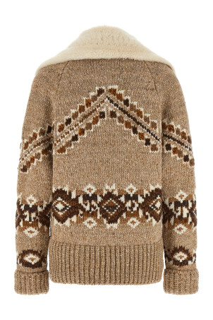 Куртка с элементами броги, бежевая ERMANNO SCERVINO D495D307RSHQUBM4901