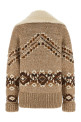 Куртка с элементами броги, бежевая ERMANNO SCERVINO D495D307RSHQUBM4901