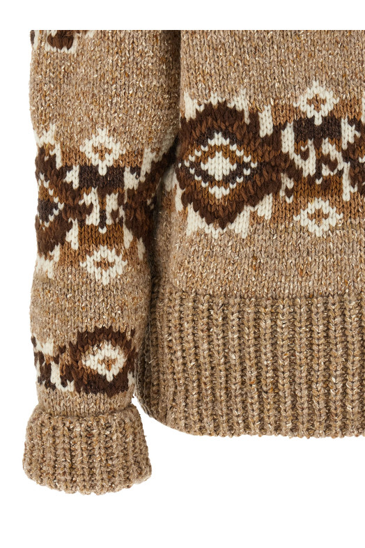 Куртка с элементами броги, бежевая ERMANNO SCERVINO D495D307RSHQUBM4901