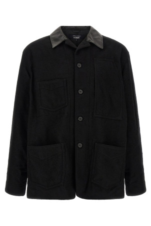 Wool cloth jacket Black