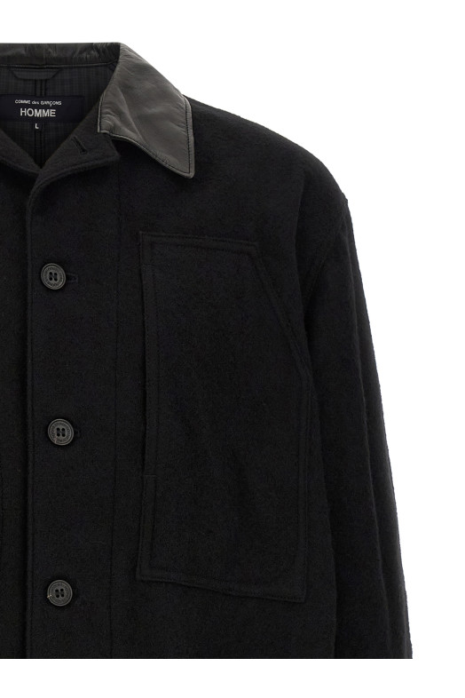 Wool cloth jacket Black