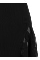 Silk and cotton dress Black