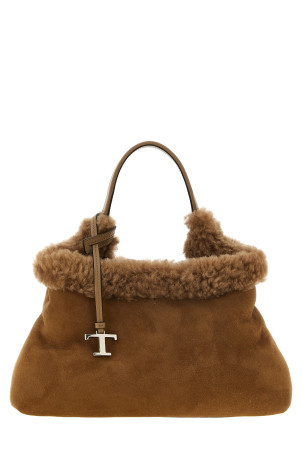 Невелика шкіряна сумка-відерце, коричнева TOD'S XBWAPAJ92M0VK0C806