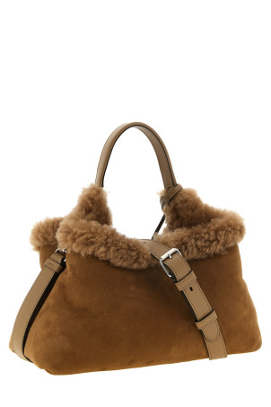 Невелика шкіряна сумка-відерце, коричнева TOD'S XBWAPAJ92M0VK0C806