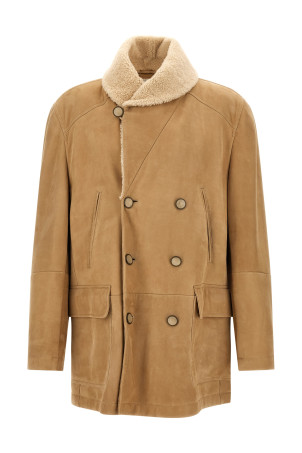 Куртка из овчины «Curly Beige» BRUNELLO CUCINELLI MPMCU2091C9876