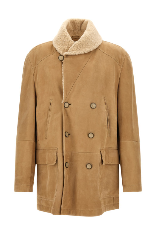 Куртка из овчины «Curly Beige» BRUNELLO CUCINELLI MPMCU2091C9876