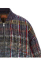 Check pattern bomber jacket Multicolor