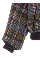 Check pattern bomber jacket Multicolor