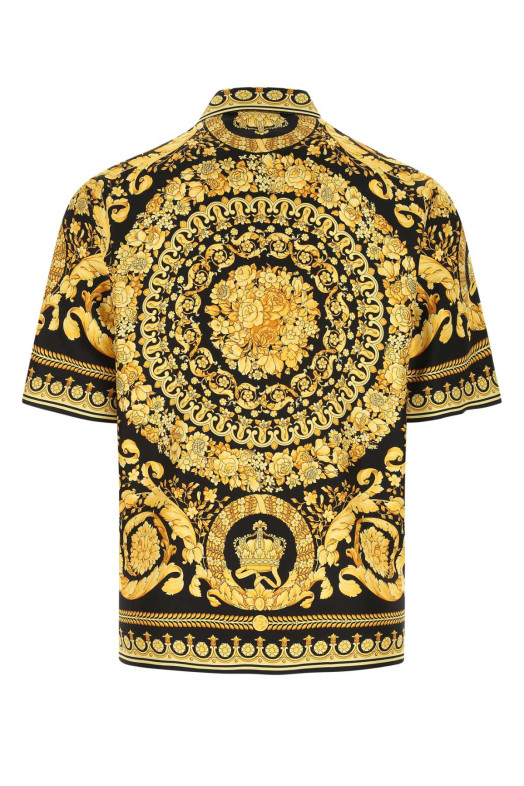 Шовкова сорочка з принтом VERSACE (10039261A03044)