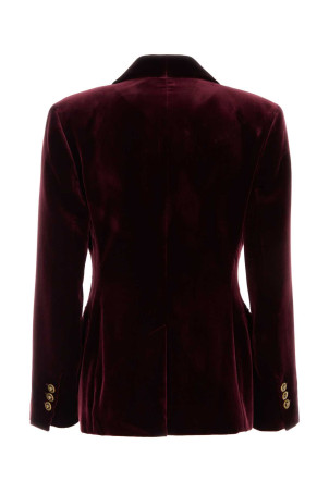 Бордовий оксамитовий блейзер VERSACE (10265651A19180)