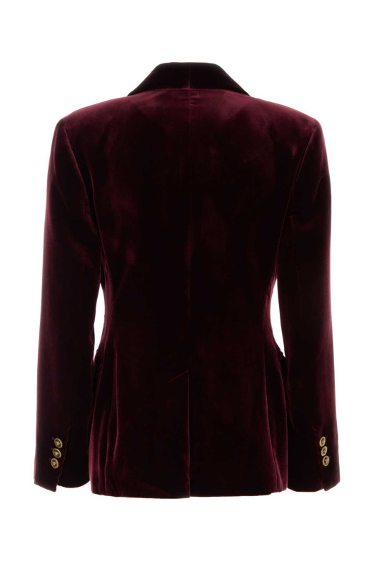 Бордовий оксамитовий блейзер VERSACE (10265651A19180)