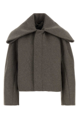 Серый пиджак из шерстяной смеси VICTORIA BECKHAM (1426WCT007654A)