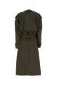 Оливково-зелений вовняний тренч VICTORIA BECKHAM (1426WCT007669B)
