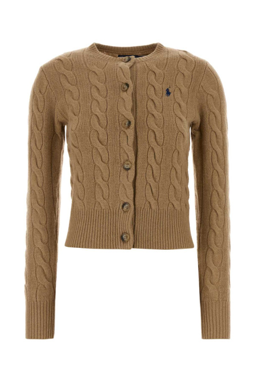 Camel wool blend cardigan POLO RALPH LAUREN (211972104)