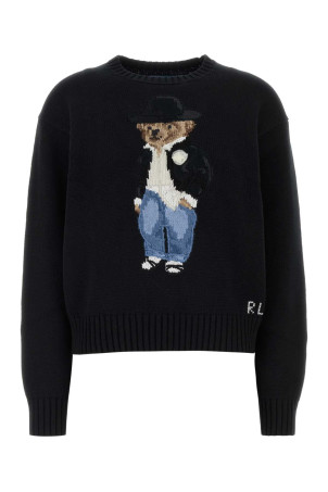 Чорний бавовняний светр POLO RALPH LAUREN (211B23918)