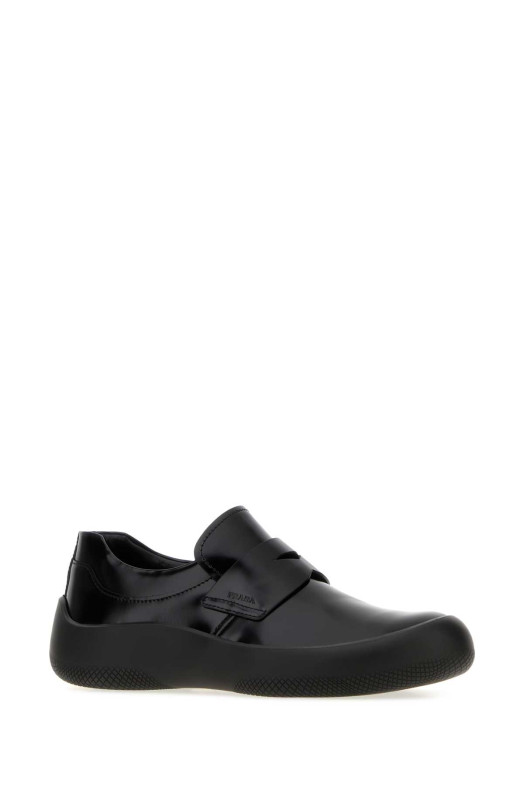 Чорні шкіряні лофери Prax від PRADA (2DE164FG000055)