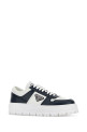 Two-tone leather sneakers PRADA (2EG452FG0003ZR1)