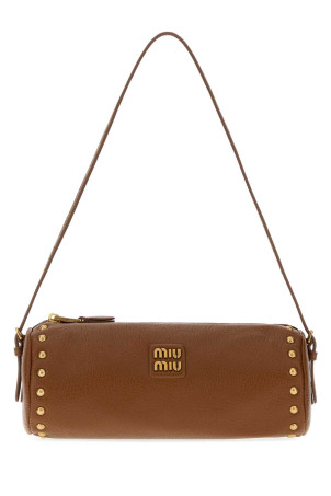 Коричнева шкіряна сумочка MIU MIU (5NE8512ZSQ)