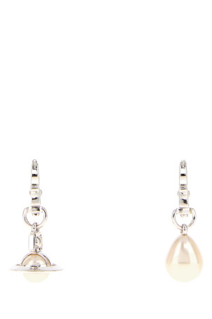 Silver metal small Claude earrings VIVIENNE WESTWOOD (6202016P02P103)