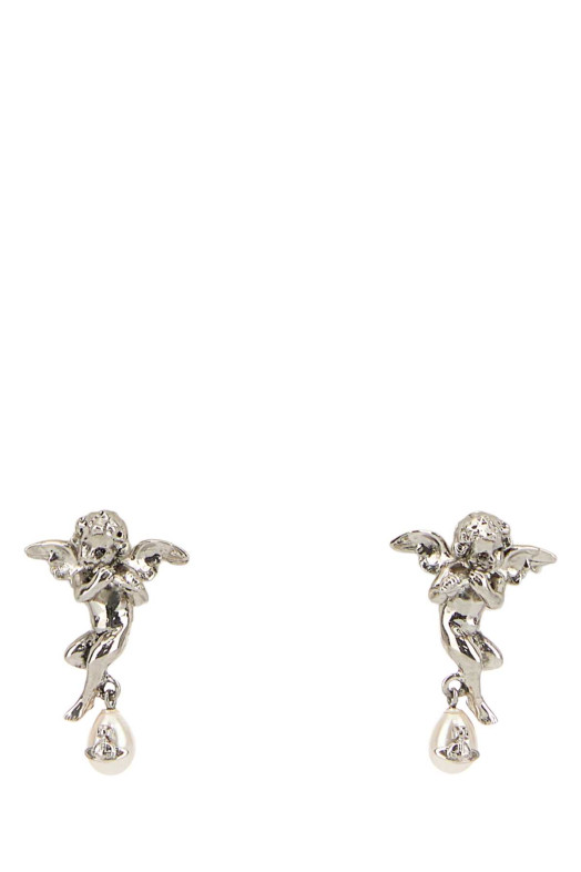 Срібні металеві сережки «Путті» від VIVIENNE WESTWOOD (6203009L02P235)