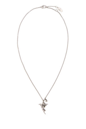 Серебристое металлическое колье с путти VIVIENNE WESTWOOD (630203KL02P002)