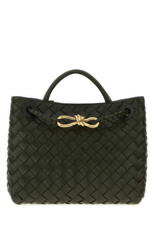 Dottle green leather small Andiamo handbag BOTTEGA VENETA (766014VCPP1)