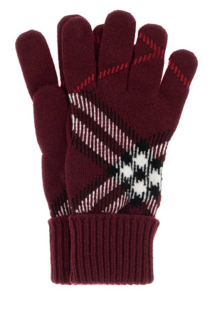 Embroidered cashmere blend gloves BURBERRY (8132899)