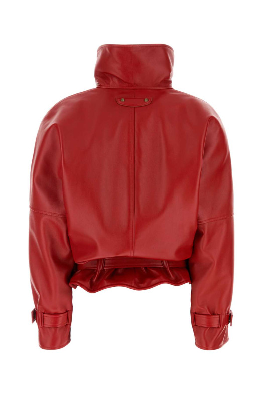 Красная кожаная куртка BALENCIAGA (A009FDTUS11)