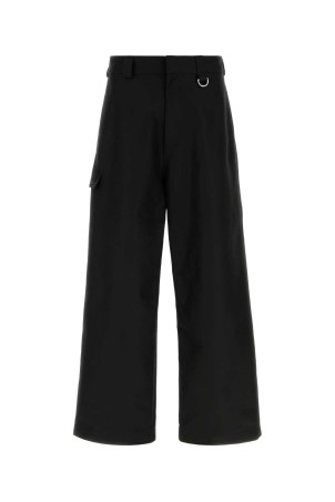 Черные хлопковые брюки с широкими брючинами, черные, BALENCIAGA (A009K2TUP13)