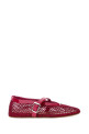 Fuchsia mesh ballerinas ALAIA (AA3A029TK007)