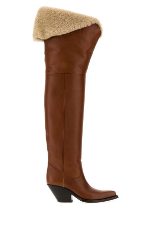 Brown leather Azelan boots CHLOE (CH26W21N1I)