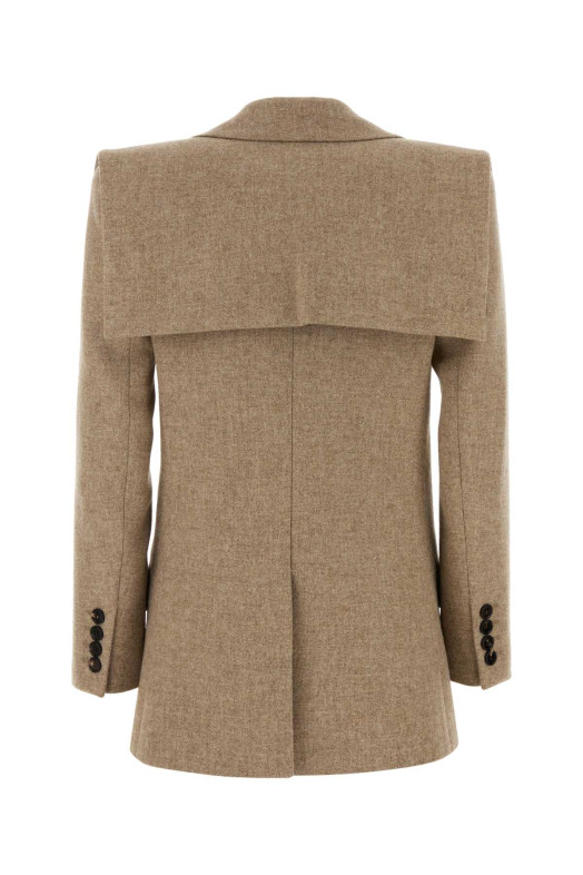 Бежевий еластичний вовняний блейзер CHLOE (CH26WVE35068) CHLOÉ
