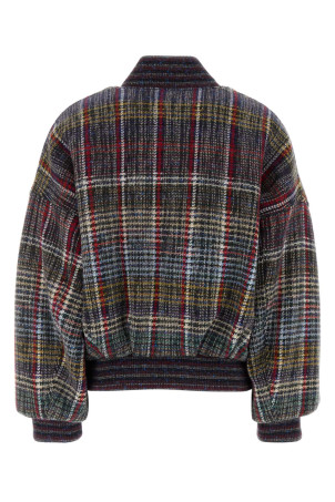 Шерстяная куртка-бомбер с вышивкой MISSONI (DS26WC0LBC006K)