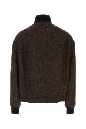 Коричневый шерстяной пиджак MAISON MARGIELA (S67AM0122S54246)