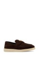 Dark brown suede loafers PRADA (1D222NFB0253LOL)