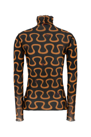 Printed tulle top EMILIO PUCCI (6UJM176U829)