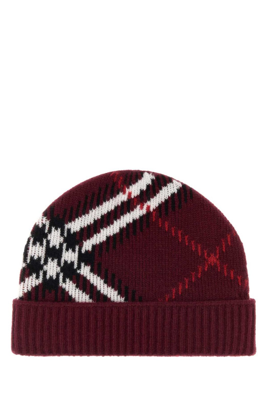 Шапка-бейсболка с вышивкой из кашемировой смеси BURBERRY (8132889)