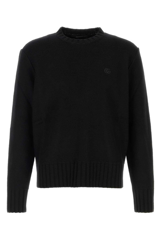 Черный свитер из шерстяной смеси GUCCI (A006B0XKFRI)
