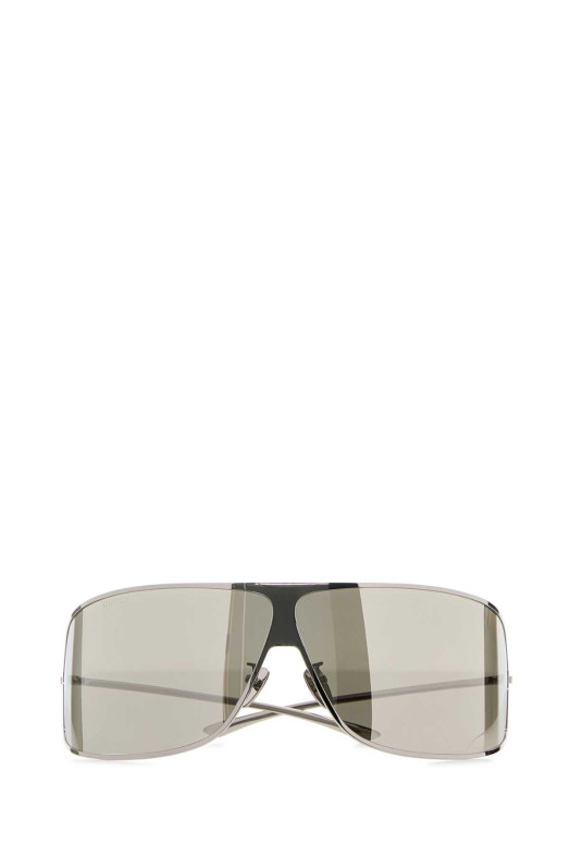 Серебристые металлические солнцезащитные очки GUCCI (A00733I3330)