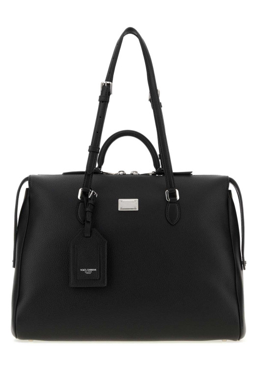 Черная кожаная сумочка Vittoria, черная, DOLCE & GABBANA (BM7825A0370) DOLCE & GABBANA