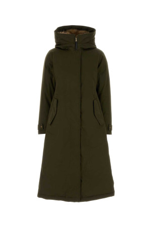 Khaki cotton Best down jacket WOOLRICH (CFWWOU2239FRUT1974)