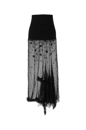 Black stretch lace Ioana skirt ISABEL MARANT (JU0565FDD4J18I)