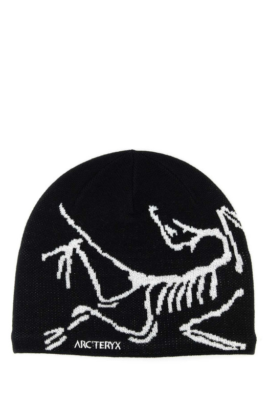 Черная шерстяная и полиэстеровая шапка-ушанка «Bird Head Toque» ARC’TERYX (X000006756) ARC'TERYX