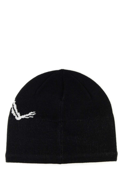 Черная шерстяная и полиэстеровая шапка-ушанка «Bird Head Toque» ARC’TERYX (X000006756) ARC'TERYX