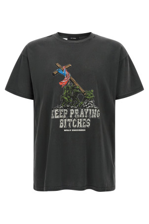 'Keep Praying Bitches' T-shirt Black